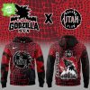 Utah Hockey x Godzilla Special Design White Hoodie 2025 – NHL Monster Edition