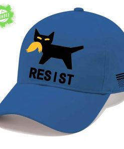 Vintage Cat Protest Printed Baseball Cap – Retro Statement Style