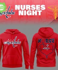 Washington Capitals Nurses Night 2025 Red Hoodie