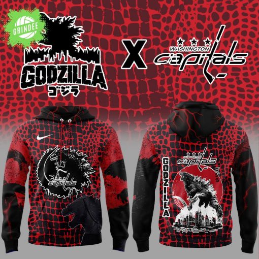 Washington Capitals x Godzilla Limited Edition Hoodie – Exclusive Fan Gear