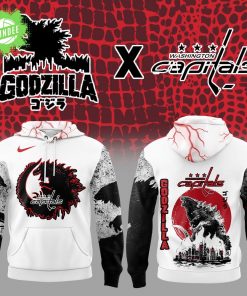 Washington Capitals x Godzilla White Hoodie – NHL x Monsterverse Special