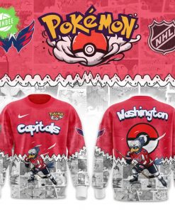 Washington Capitals x Pokémon Staraptor 2025 Sweatshirt – Limited Edition NHL x Pokémon Fans Gear