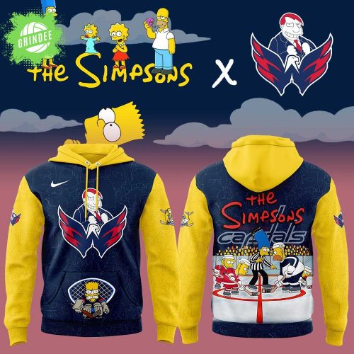 Washington Capitals x Simpsons Series Hoodie – Cartoon Collaboration