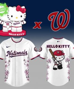 Washington Nationals Hello Kitty Cherry Blossom Baseball Jersey