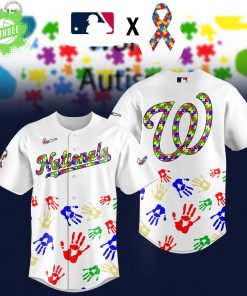 Washington Nationals MLB Autism Awareness Special Edition 2025 Baseball Jersey