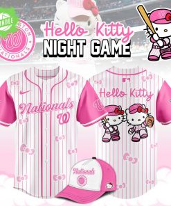 Washington Nationals MLB x Hello Kitty Night Game Limited Edition Baseball Jersey 2025 – MLB x Sanrio Collaboration
