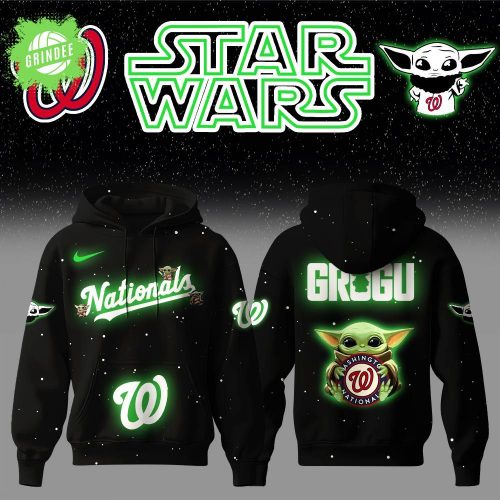 Washington Nationals x Star Wars Baby Yoda Hoodie – Galactic Game Night Fan Hoodie