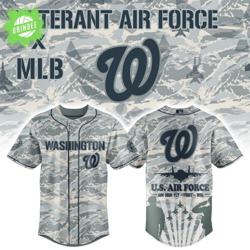 Washington Nationals x Veteran U.S. Air Force 2025 Baseball Jersey – Military Tribute MLB Jersey