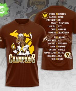 Western Michigan Broncos 3D Ice Hockey T-Shirt – Men’s Edition