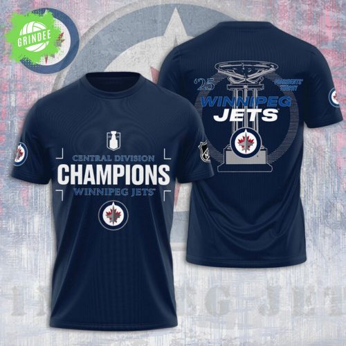 Winnipeg Jets 2025 Central Division Champions Limited Edition T-Shirt
