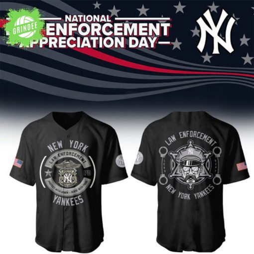 Yankees x Law Enforcement Appreciation Day 2025 Baseball Jersey – Honor Our Heroes MLB Edition