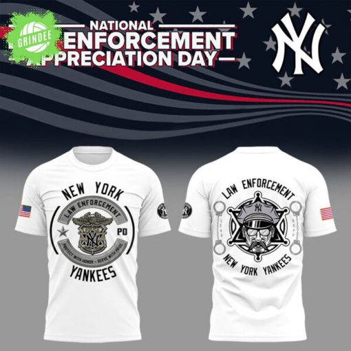 Yankees x Law Enforcement Appreciation Day 2025 T-Shirt – Police Appreciation Baseball Apparel