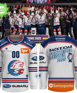 ZSC Lions Schw11zermeischter 2025 Hockey Jersey