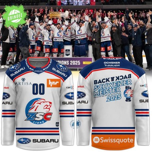 ZSC Lions Schw11zermeischter 2025 Hockey Jersey