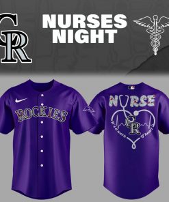 Colorado Rockies Nurses Night 2025 Blue Baseball Jersey