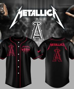 Los Angeles Angels Metallica Night Baseball Jersey