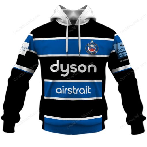 Bath Rugby Gallagher Premiership Home Jersey Style Hoodie