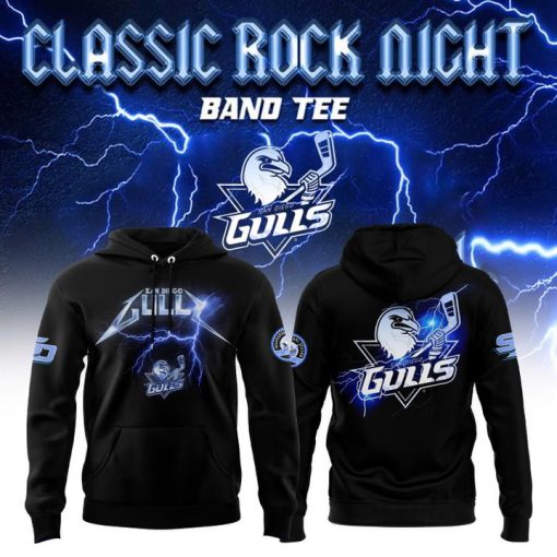 San Diego Gulls Classic Rock Night Hoodie 2025 – Rock Music NHL Apparel