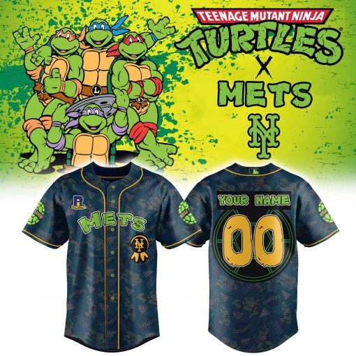 New York Mets Turtle Powered RI Comic Baseball Jersey – TMNT x MLB Collaboration