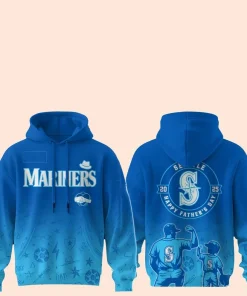 Seattle Mariners 2025 Father’s Day Hoodie – MLB Team Dad Gift
