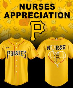 Pittsburgh Pirates Nurses Appreciation Night Yellow Jersey Flat Cap Set