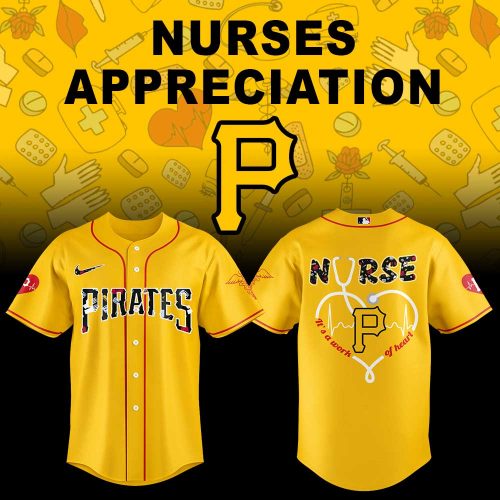 Pittsburgh Pirates Nurses Appreciation Night Yellow Jersey Flat Cap Set