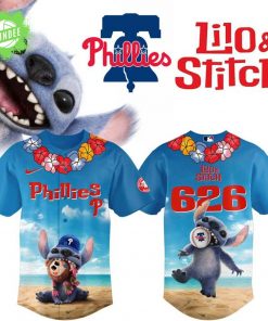 2025 Lilo & Stitch x Philadelphia Phillies Limited Baseball Jersey