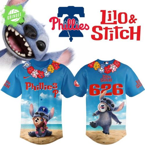 2025 Lilo & Stitch x Philadelphia Phillies Limited Baseball Jersey