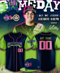 Ajolotes de Kannapolis 2025 Baseball Jersey – Copa de la Diversión Neon Edition