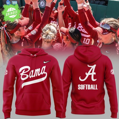 Alabama Softball Red Hoodie 2025 – Crimson Tide Fan Edition