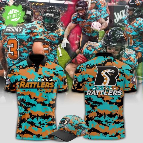 Arizona Rattlers Military Nights Polo Shirt 2025 – Indoor Football Tribute Apparel