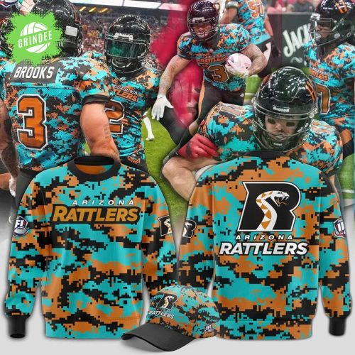 Arizona Rattlers Military Nights Sweatshirt 2025 – IFL Military Tribute Pullover