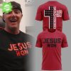 Arkansas x Jesus Won 2025 White T-Shirt – Religious Fan Apparel