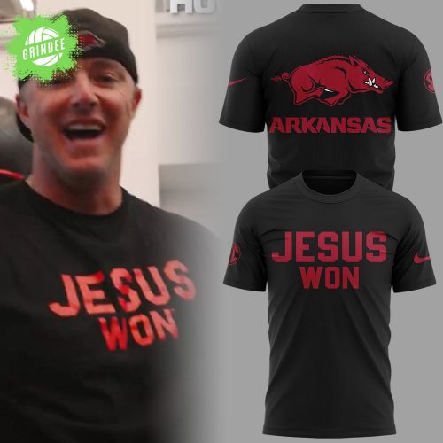 Arkansas x Jesus Won 2025 T-Shirt – Faith-Inspired Limited Edition Tee