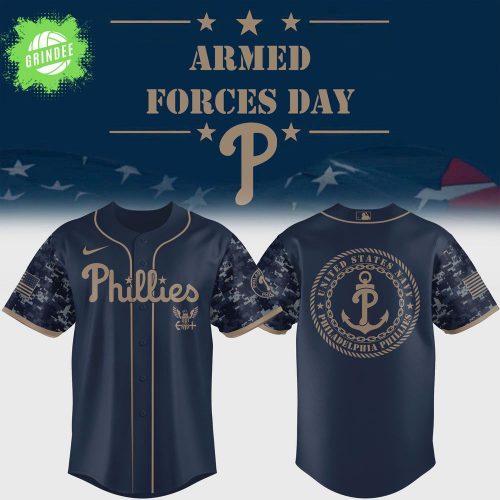 Armed Forces Day 2025 Philadelphia Phillies Patriotic Baseball Jersey