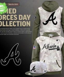 Atlanta Braves Armed Forces Day 2025 Hoodie – Military Beige Olive Style