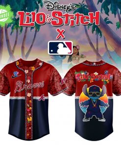Atlanta Braves MLB x Lilo & Stitch Jersey