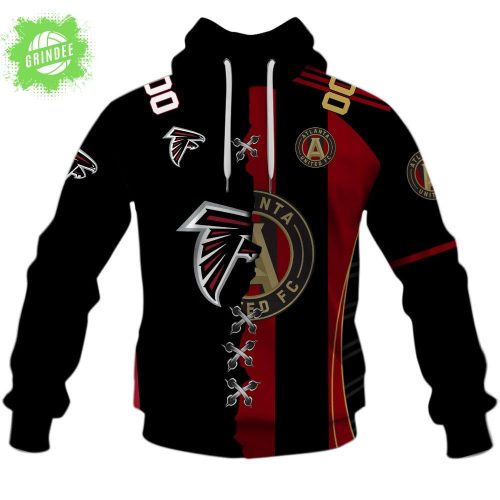 Atlanta United FC x Atlanta Falcons Special Hoodie (MLS x NFL Sports Crossover)