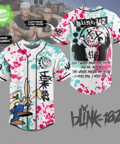 BLINK-182 Custom Jersey – Rock Band Fanwear Edition