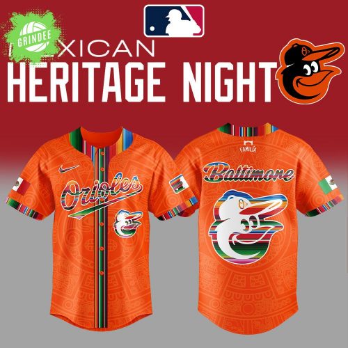 Baltimore Orioles 2025 Mexican Heritage Night Orange Combo Jersey