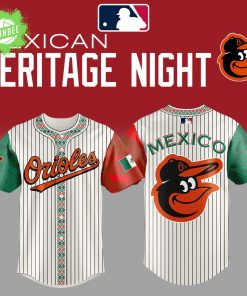 Baltimore Orioles 2025 Mexican Heritage Night Striped Combo Jersey