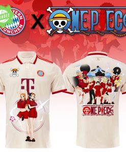 Bayern Munich x One Piece 2025 T-Shirt – Anime Crossover Soccer Fan Tee