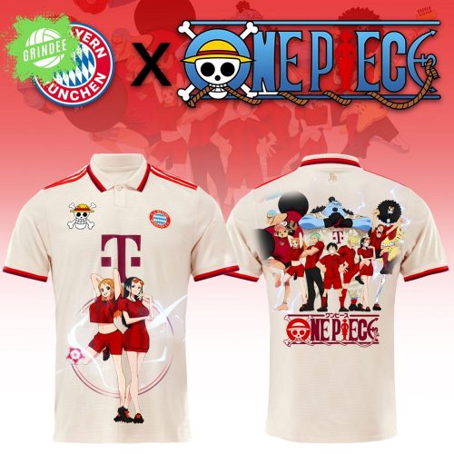 Bayern Munich x One Piece 2025 T-Shirt – Anime Crossover Soccer Fan Tee