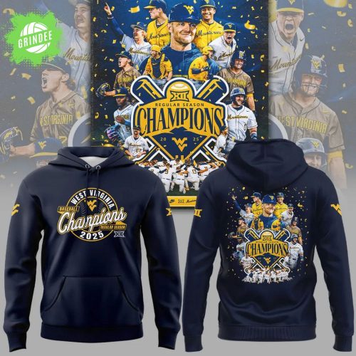 Big 12 Regular Season Champions 2025 Navy Hoodie