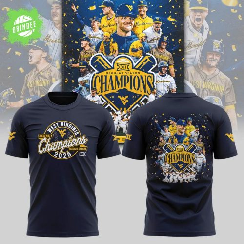 Big 12 Regular Season Champions 2025 Navy T-Shirt