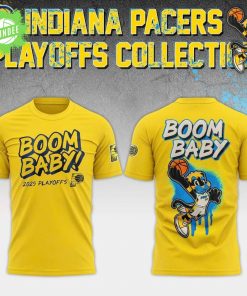 Boom Baby Indiana Pacers 2025 NBA Playoff T-Shirt – Basketball Fan Edition