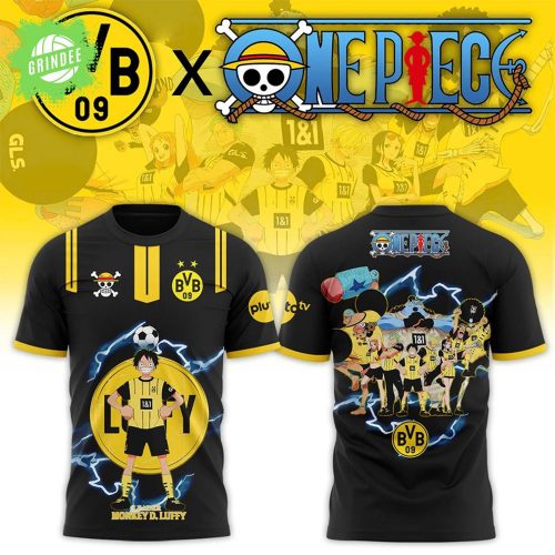 Borussia Dortmund x One Piece Exclusive Unisex T-Shirt – Anime Soccer Tee