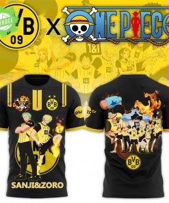 Borussia Dortmund x One Piece Unisex T-Shirt – Anime Football Shirt for Fans