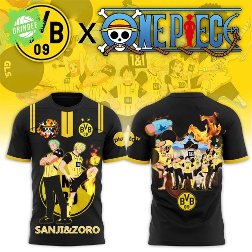 Borussia Dortmund x One Piece Unisex T-Shirt – Anime Football Shirt for Fans