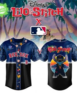Boston Red Sox MLB x Lilo & Stitch Jersey